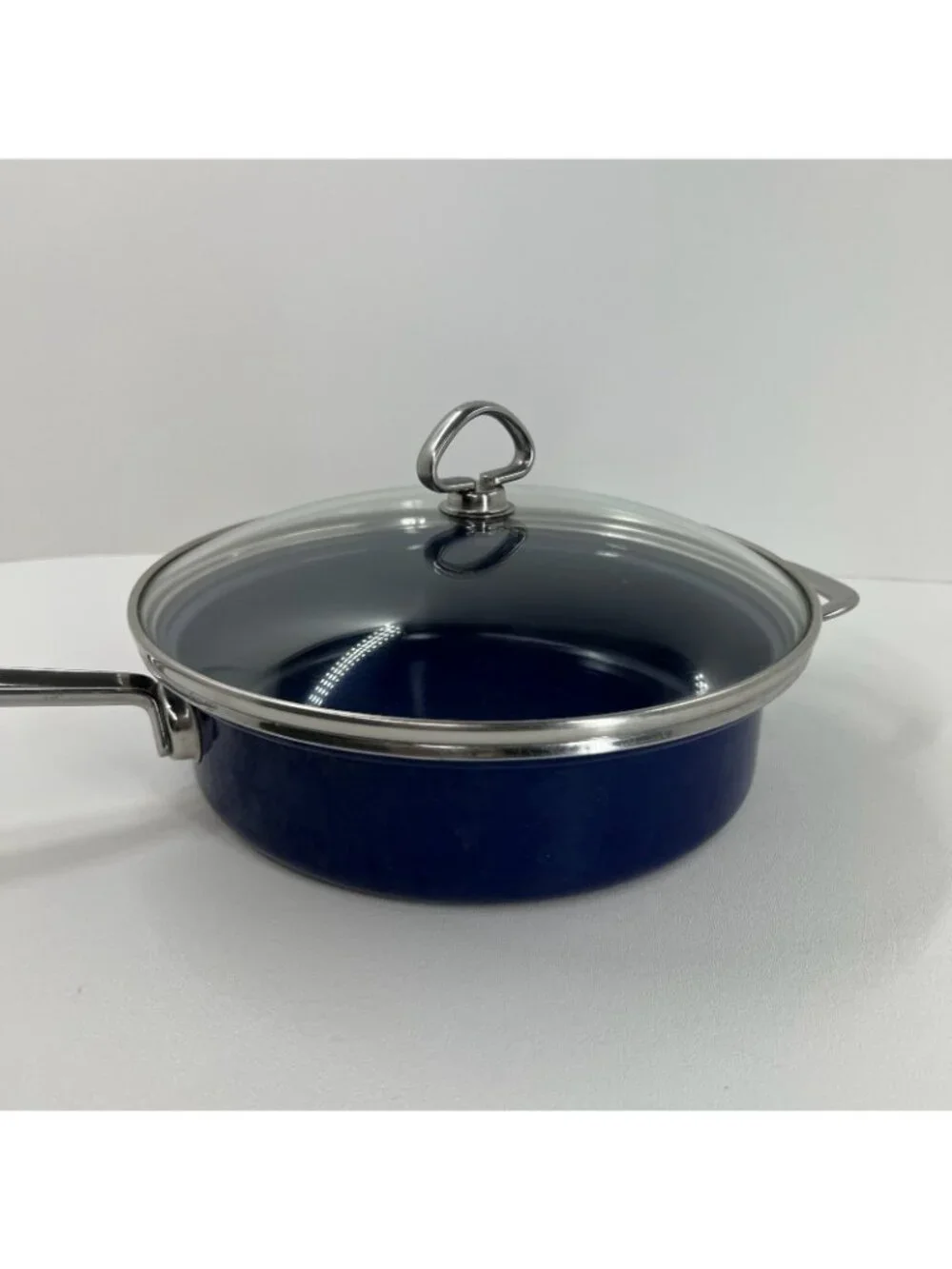 Chantal Enamel Steel Saute Pan 9.5